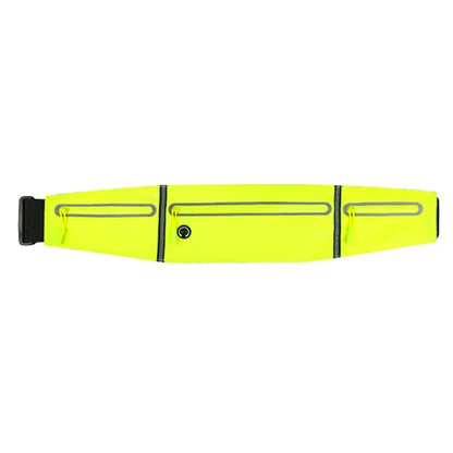 Outdoor Sports Waterproof Lycra Waist Bag with 3 Zippers Pouches for Running, Cycling, and Phones