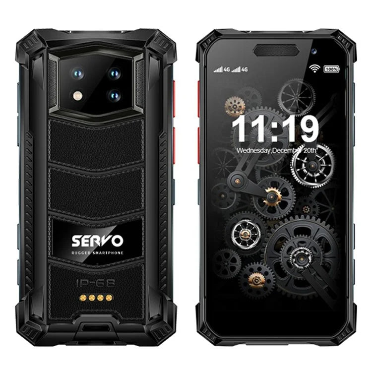 SERVO KING7000 Rugged Mini Smart Phone 4G Global 3.5-inch 6GB RAM + 128GB ROM Android 10 System