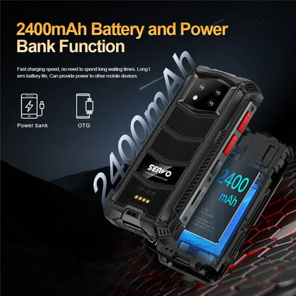SERVO KING7000 Rugged Mini Smart Phone 4G Global 3.5-inch 6GB RAM + 128GB ROM Android 10 System