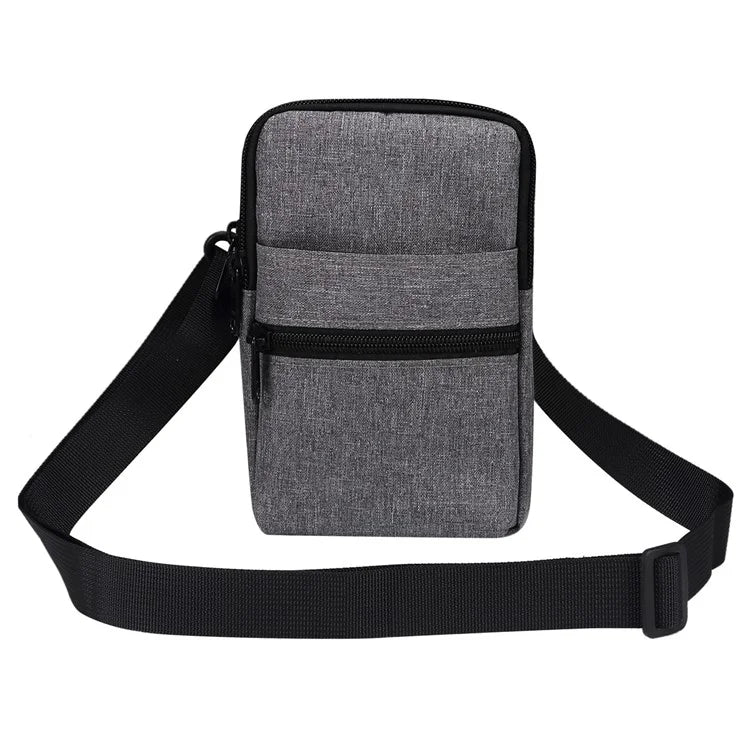 Denim Cloth Phone Storage Pouch Waist Crossbody Bag for Phones Below 7.2-inch