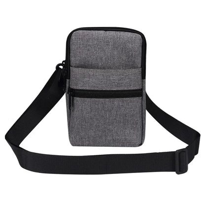 Denim Cloth Phone Storage Pouch Waist Crossbody Bag for Phones Below 7.2-inch