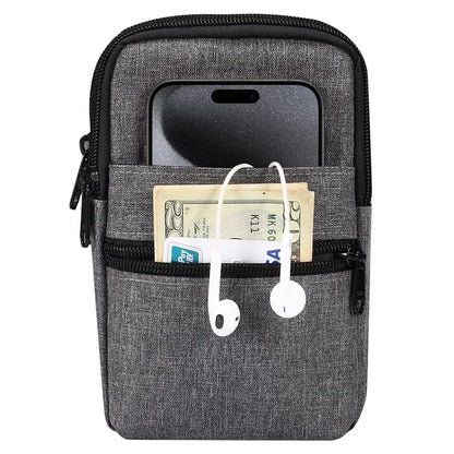 Denim Cloth Phone Storage Pouch Waist Crossbody Bag for Phones Below 7.2-inch