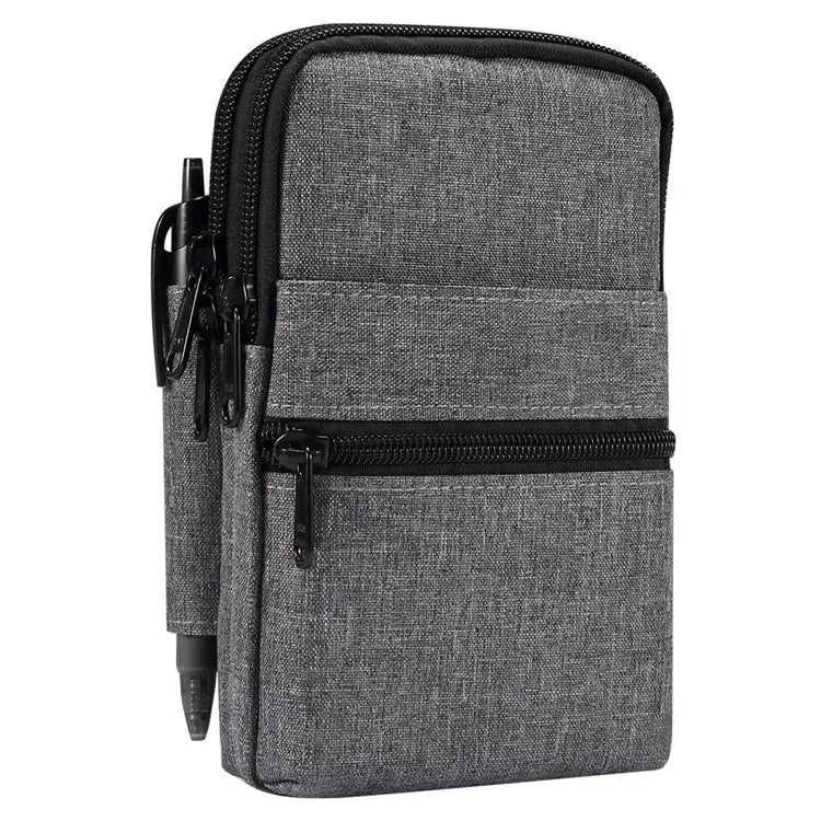 Denim Cloth Phone Storage Pouch Waist Crossbody Bag for Phones Below 7.2-inch