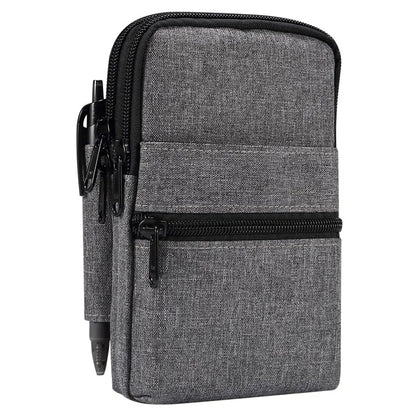 Denim Cloth Phone Storage Pouch Waist Crossbody Bag for Phones Below 7.2-inch