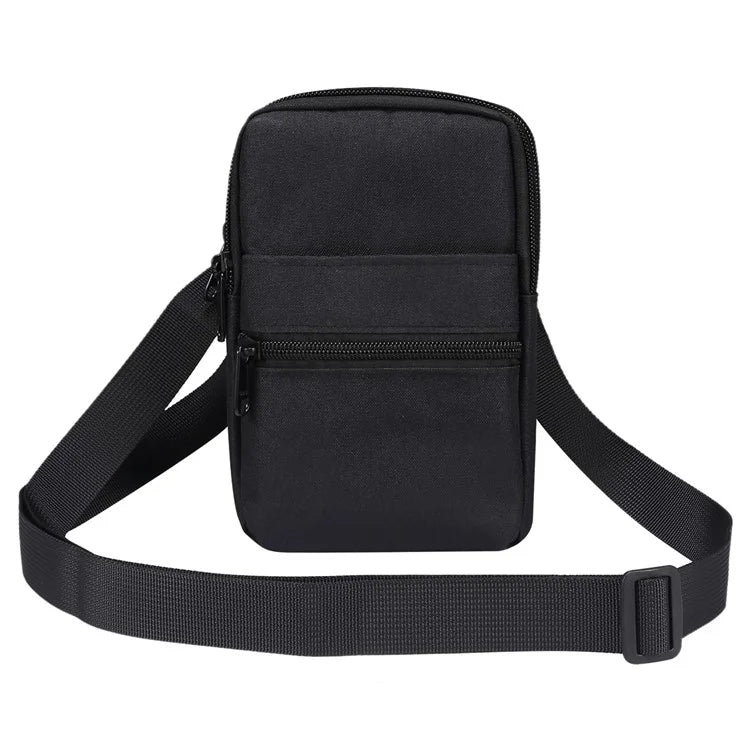 Denim Cloth Phone Storage Pouch Waist Crossbody Bag for Phones Below 7.2-inch