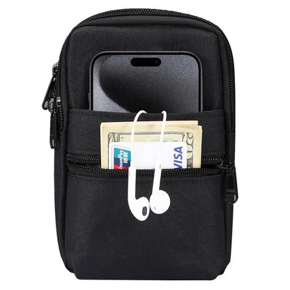 Denim Cloth Phone Storage Pouch Waist Crossbody Bag for Phones Below 7.2-inch
