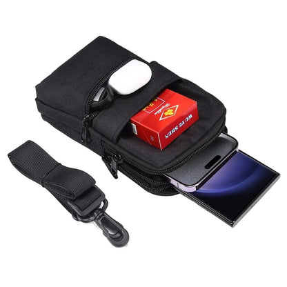 Denim Cloth Phone Storage Pouch Waist Crossbody Bag for Phones Below 7.2-inch