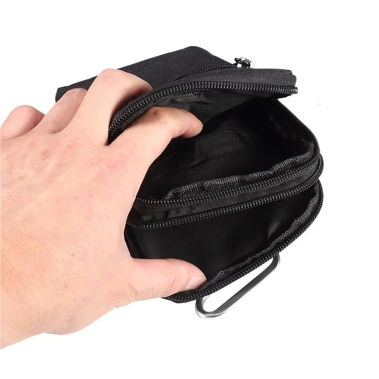 Denim Cloth Phone Storage Pouch Waist Crossbody Bag for Phones Below 7.2-inch