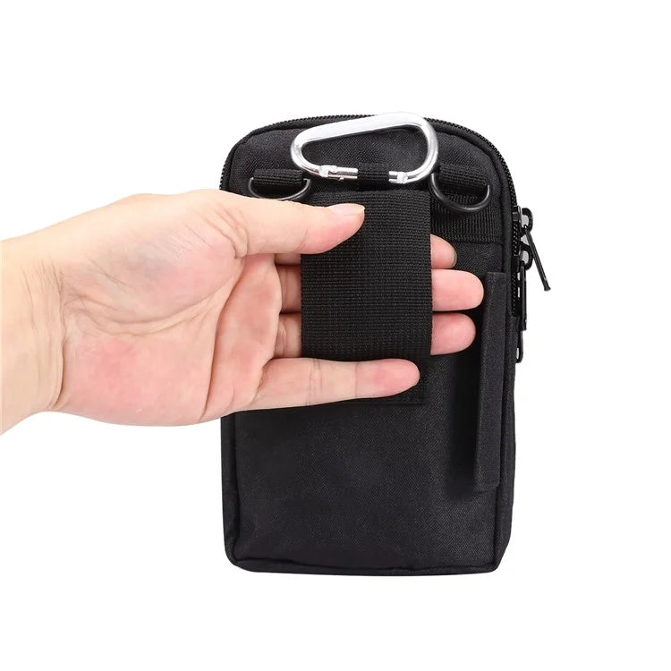 Denim Cloth Phone Storage Pouch Waist Crossbody Bag for Phones Below 7.2-inch
