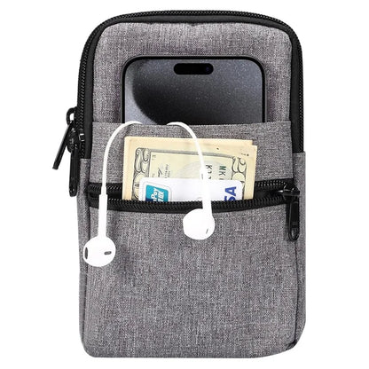 Denim Cloth Phone Storage Pouch Waist Crossbody Bag for Phones Below 7.2-inch