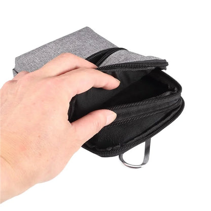 Denim Cloth Phone Storage Pouch Waist Crossbody Bag for Phones Below 7.2-inch