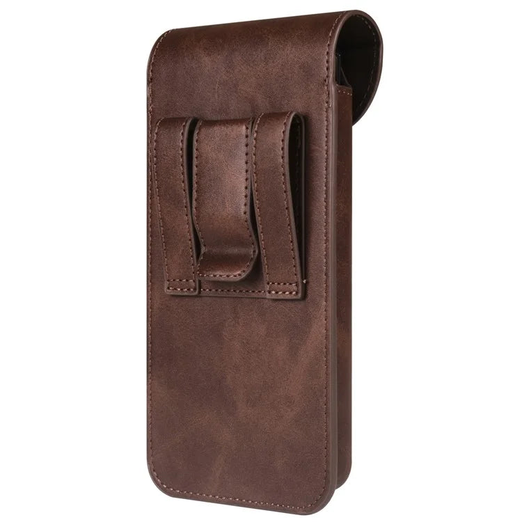 Phone Waist Bag for Samsung Galaxy Z Fold5 5G / Z Fold4 5G Vertical Leather Belt Holster Waist Pouch