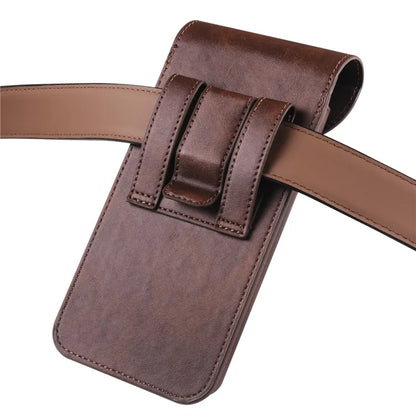 Phone Waist Bag for Samsung Galaxy Z Fold5 5G / Z Fold4 5G Vertical Leather Belt Holster Waist Pouch