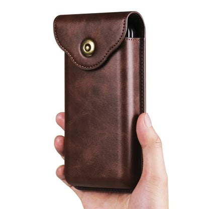 Phone Waist Bag for Samsung Galaxy Z Fold5 5G / Z Fold4 5G Vertical Leather Belt Holster Waist Pouch