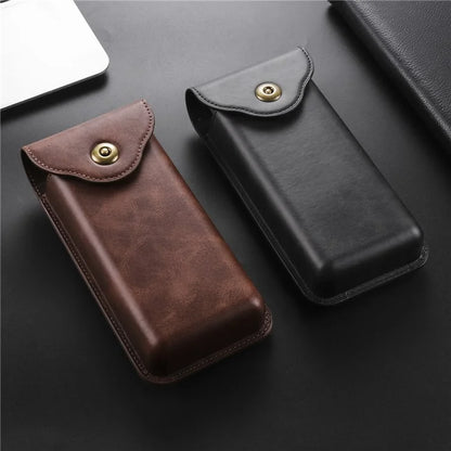 Phone Waist Bag for Samsung Galaxy Z Fold5 5G / Z Fold4 5G Vertical Leather Belt Holster Waist Pouch