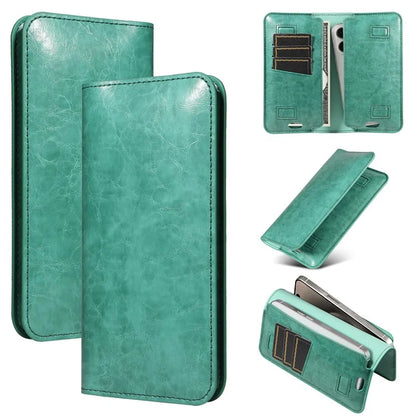 15.7x9cm Universal PU Leather Dual Phone Pouch with Magnetic Closure,  3 Card Slots, Charging Port Access