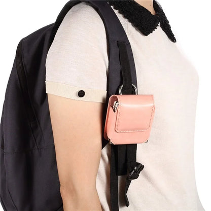 Universal Folding Phone Waist Bag Belt Holster Microfiber Leather Pouch with Ring Buckle