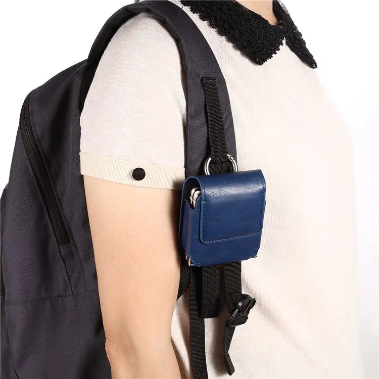 Universal Folding Phone Waist Bag Belt Holster Microfiber Leather Pouch with Ring Buckle