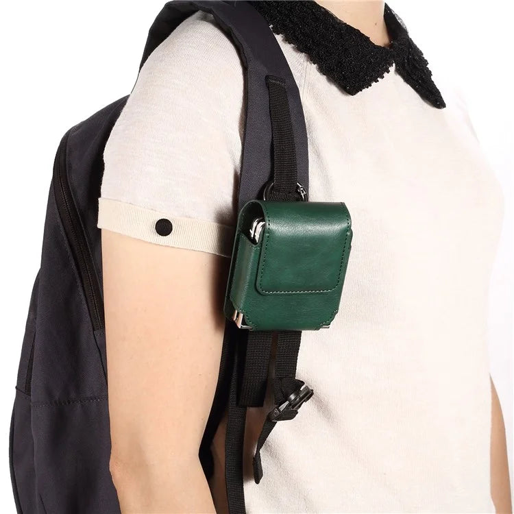 Universal Folding Phone Waist Bag Belt Holster Microfiber Leather Pouch with Ring Buckle