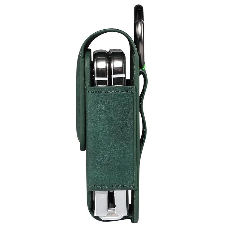 Universal Folding Phone Waist Bag Belt Holster Microfiber Leather Pouch with Ring Buckle