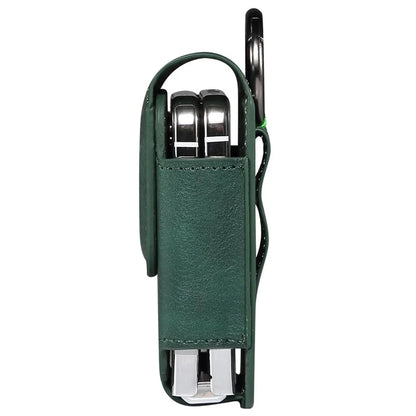 Universal Folding Phone Waist Bag Belt Holster Microfiber Leather Pouch with Ring Buckle