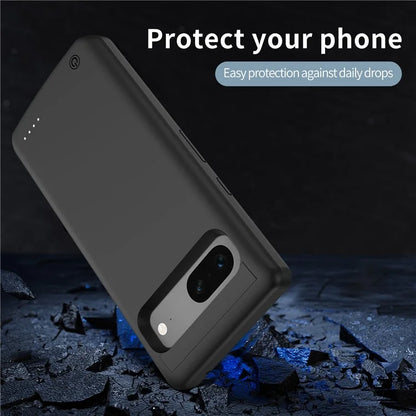 TY-103 For Google Pixel 7 5G 10000mAh Phone Battery Case Soft TPU Edge Protection Cover with Kickstand