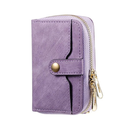 KB-37 Leather Credit Card Holder Adhesive Pouch Kickstand Card Bag with Long Strap