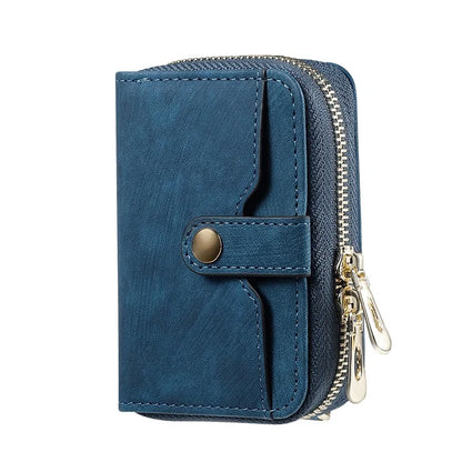 KB-37 Leather Credit Card Holder Adhesive Pouch Kickstand Card Bag with Long Strap