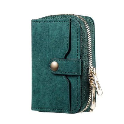 KB-37 Leather Credit Card Holder Adhesive Pouch Kickstand Card Bag with Long Strap