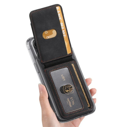 KB-61 Card Holder Adhesive Ring Kickstand Skin-Touch Leather Card Bag Sleeve Pouch
