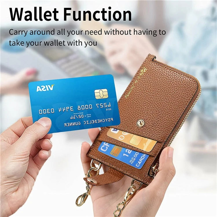 GB01 Slim RFID Blocking Card Holder Zip ID Case Small Leather Wallet Coin Purse