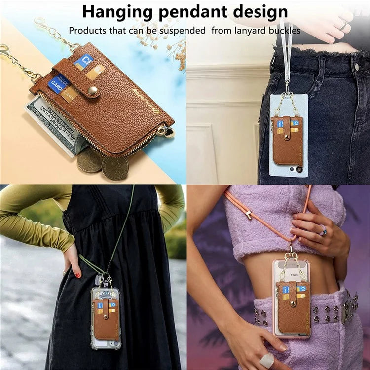 GB01 Slim RFID Blocking Card Holder Zip ID Case Small Leather Wallet Coin Purse