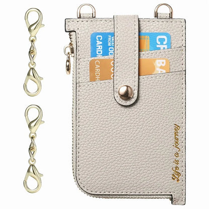 GB01 Slim RFID Blocking Card Holder Zip ID Case Small Leather Wallet Coin Purse