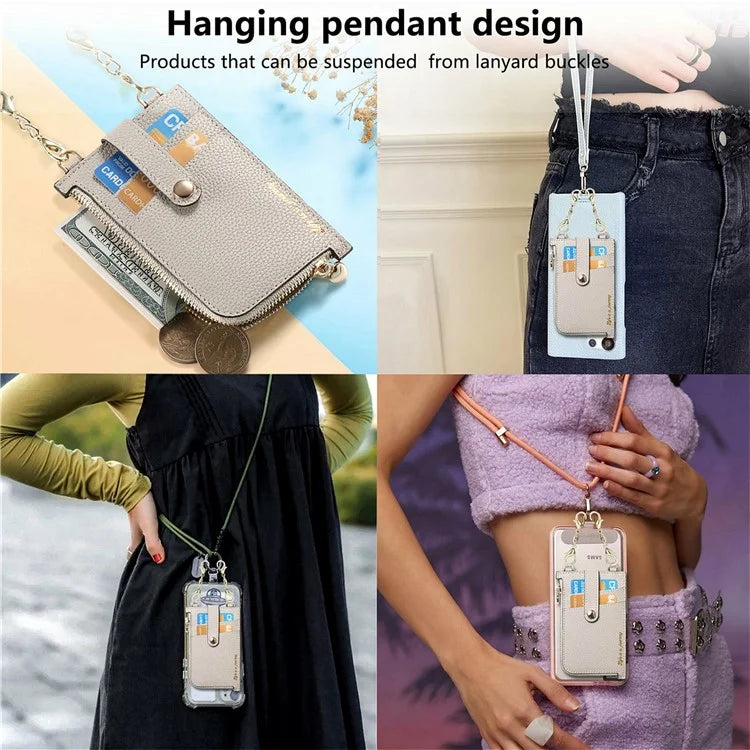 GB01 Slim RFID Blocking Card Holder Zip ID Case Small Leather Wallet Coin Purse