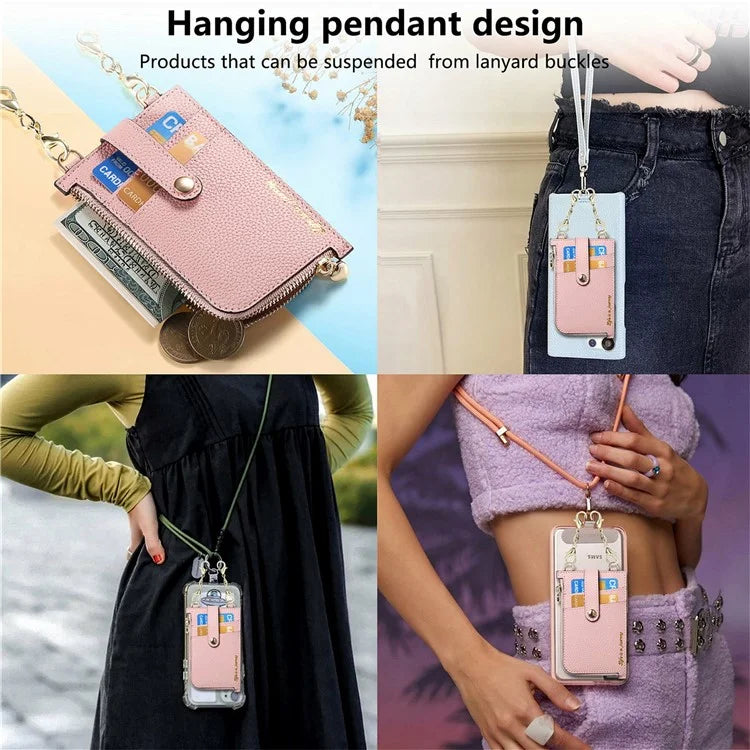 GB01 Slim RFID Blocking Card Holder Zip ID Case Small Leather Wallet Coin Purse