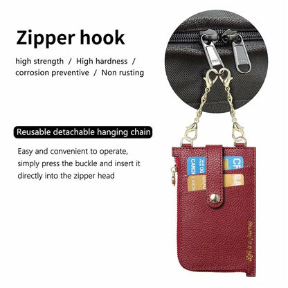 GB01 Slim RFID Blocking Card Holder Zip ID Case Small Leather Wallet Coin Purse