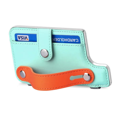 Phone Card Holder Wristband Kickstand PU Leather Phone Card Bag