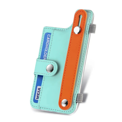 Phone Card Holder Wristband Kickstand PU Leather Phone Card Bag