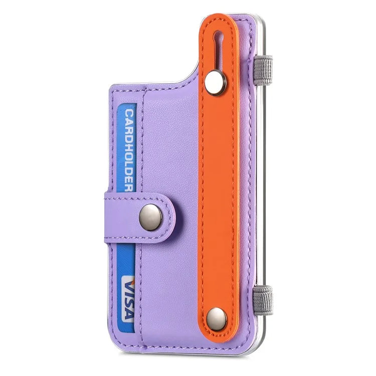 Phone Card Holder Wristband Kickstand PU Leather Phone Card Bag