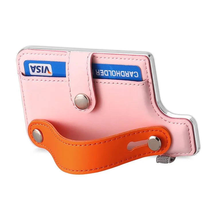 Phone Card Holder Wristband Kickstand PU Leather Phone Card Bag