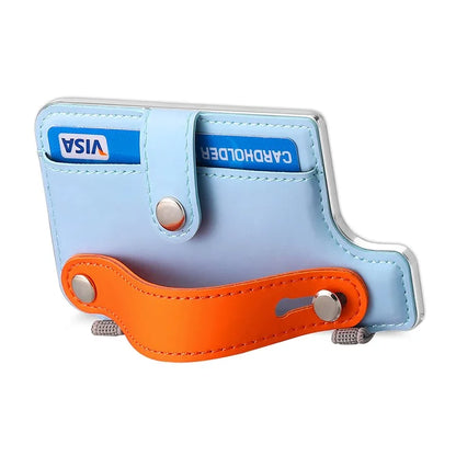 Phone Card Holder Wristband Kickstand PU Leather Phone Card Bag