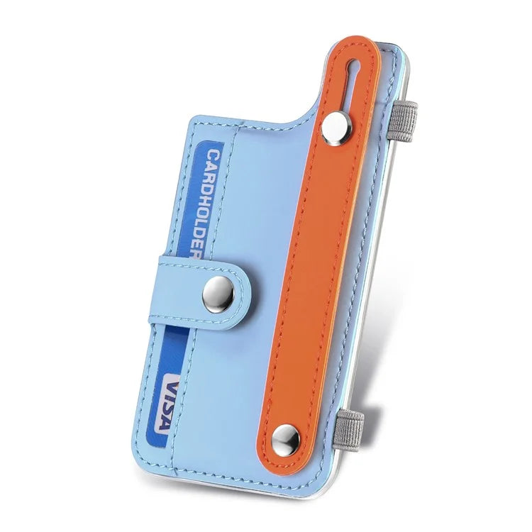 Phone Card Holder Wristband Kickstand PU Leather Phone Card Bag