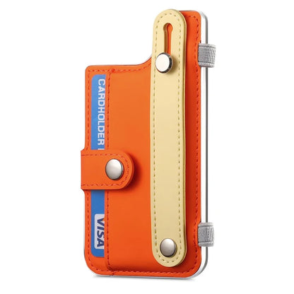 Phone Card Holder Wristband Kickstand PU Leather Phone Card Bag