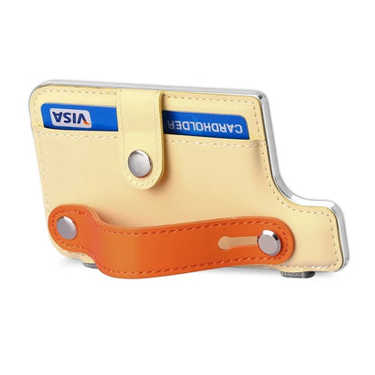 Phone Card Holder Wristband Kickstand PU Leather Phone Card Bag