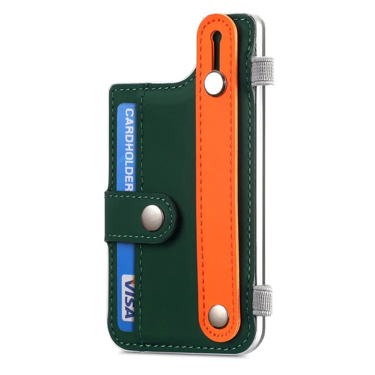 Phone Card Holder Wristband Kickstand PU Leather Phone Card Bag
