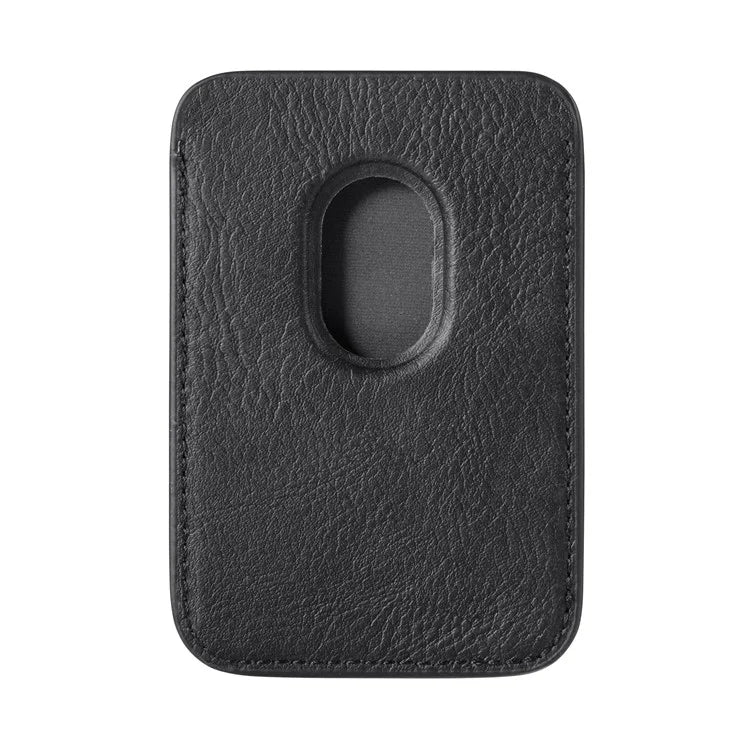 Magnetic Card Holder Carbon Fiber Texture PU Leather Phone Card Bag