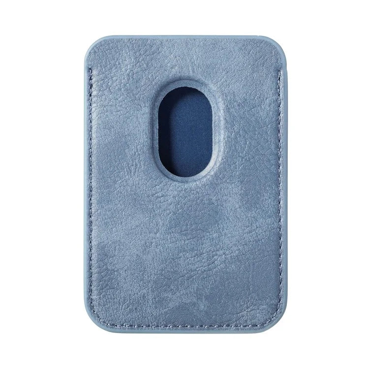 Magnetic Card Holder Carbon Fiber Texture PU Leather Phone Card Bag