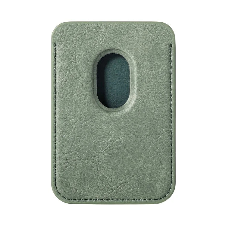 Magnetic Card Holder Carbon Fiber Texture PU Leather Phone Card Bag