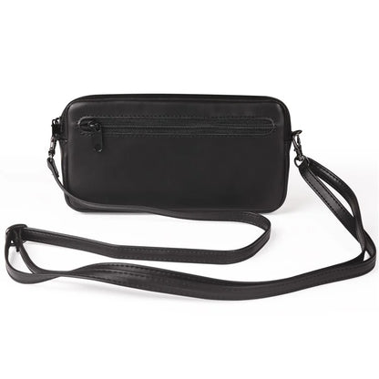6.7-6.9 inch Crossbody Bag Fanny Packs Crazy Horse Texture Leather Belt Bag Crossbody Purse Traveling Workout