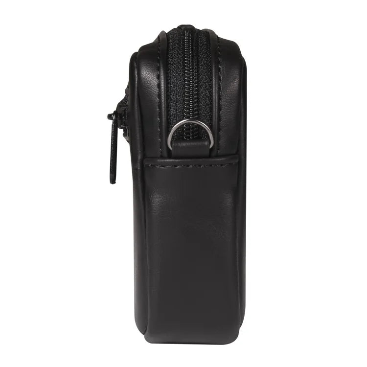 6.7-6.9 inch Crossbody Bag Fanny Packs Crazy Horse Texture Leather Belt Bag Crossbody Purse Traveling Workout